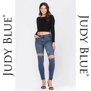 ❗️LAST PAIR❗️JUDY BLUE | Mid-Rise Destroyed Skinny - Style #8877 - NWT